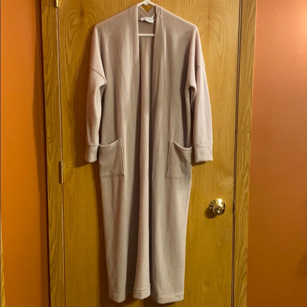 Carly Jean Los Angeles Edith Textured Knit Duster